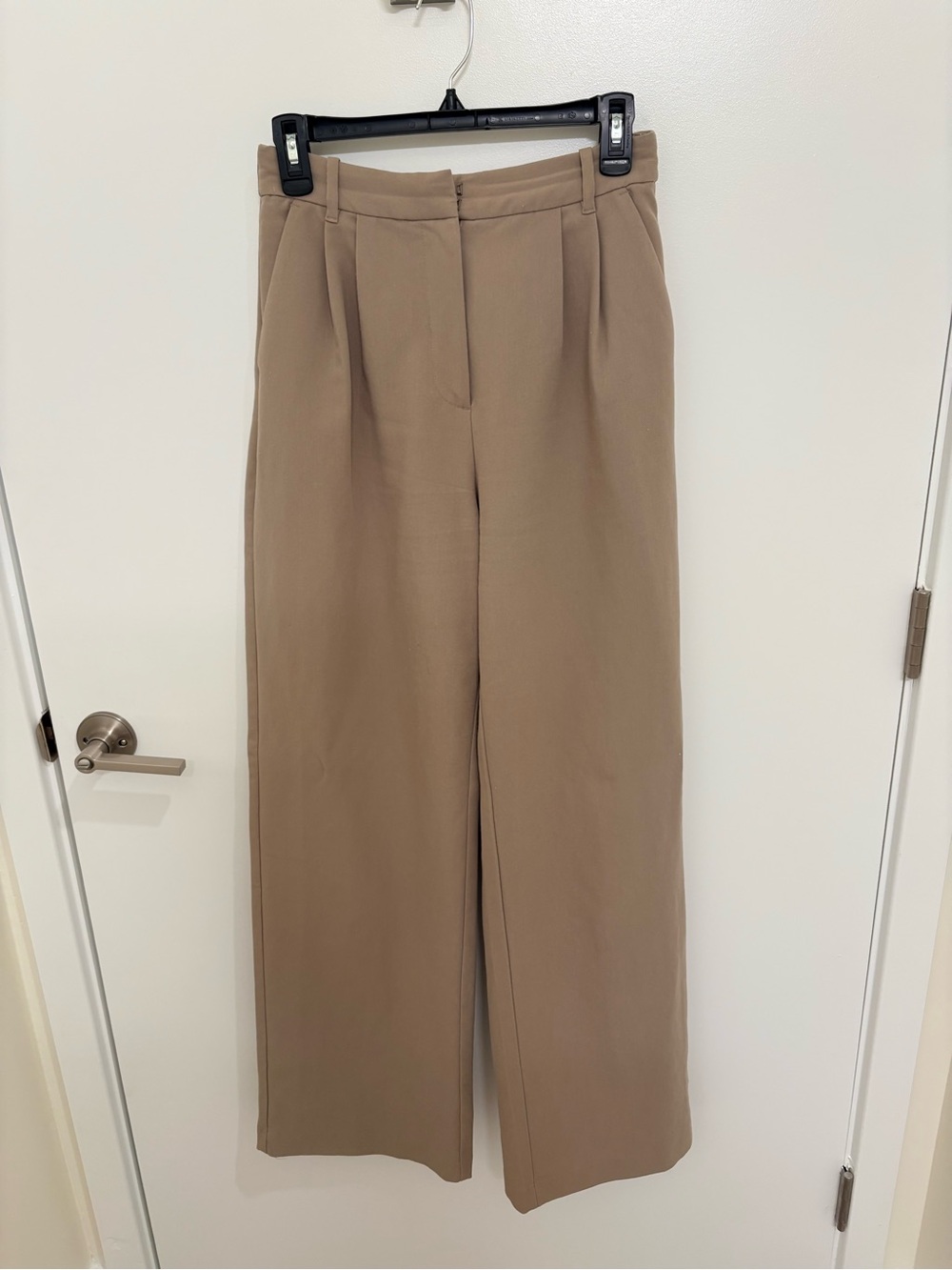 Abercrombie & Fitch Wide Leg Dress Pants — Taupe